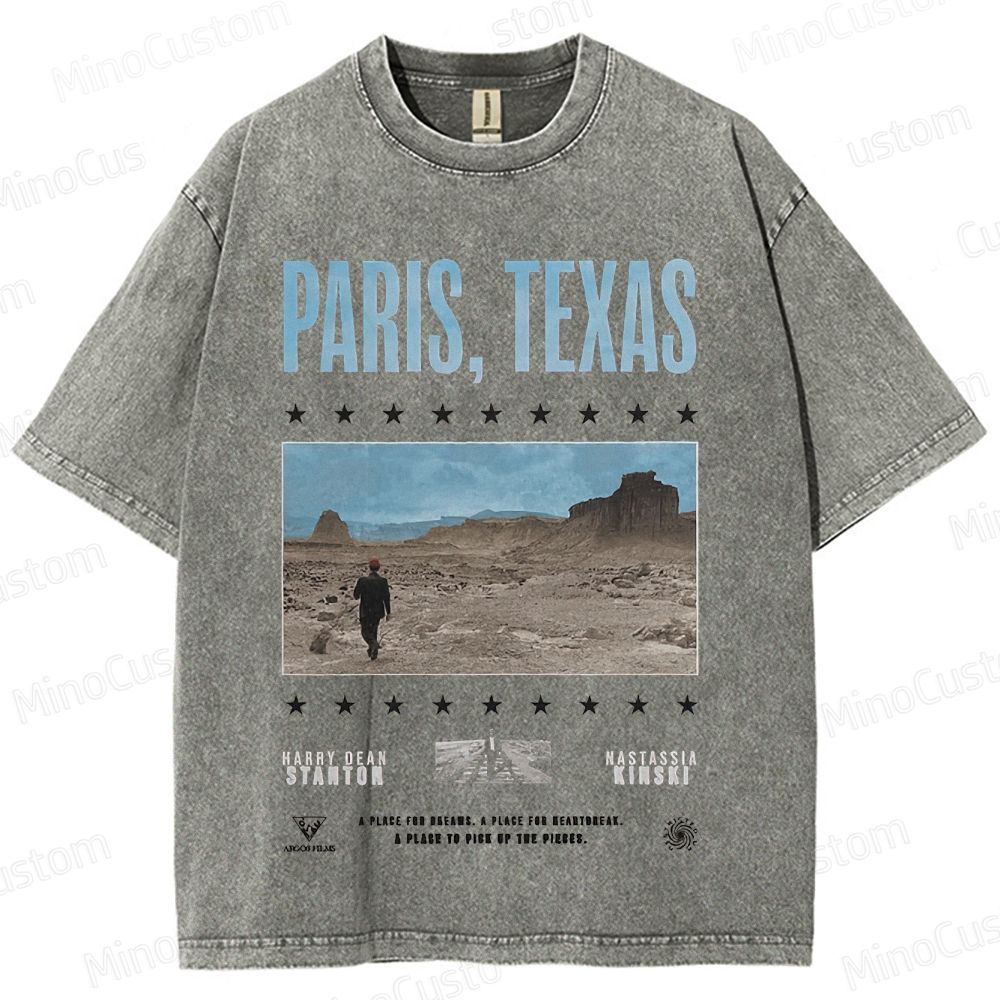 Paris, Texas Movie Graphic Washed T - Shirt