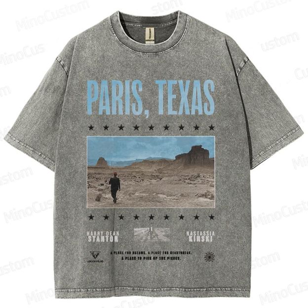 Paris, Texas Movie Graphic Washed T - Shirt