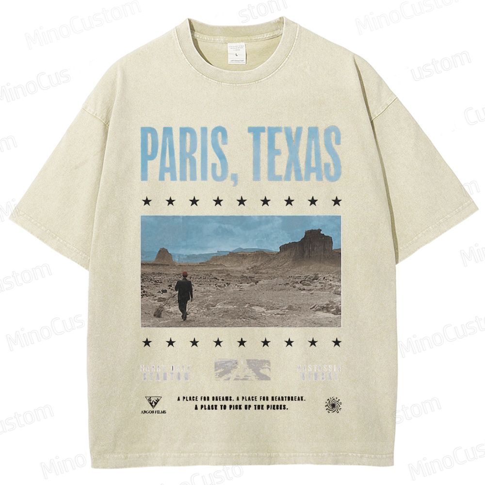 Paris, Texas Movie Graphic Washed T - Shirt