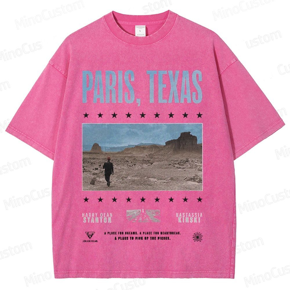 Paris, Texas Movie Graphic Washed T - Shirt
