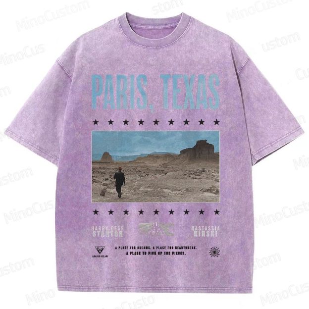 Paris, Texas Movie Graphic Washed T - Shirt