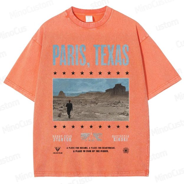 Paris, Texas Movie Graphic Washed T - Shirt