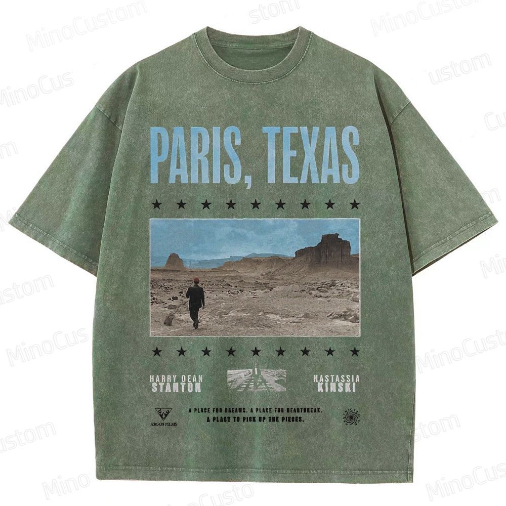 Paris, Texas Movie Graphic Washed T - Shirt