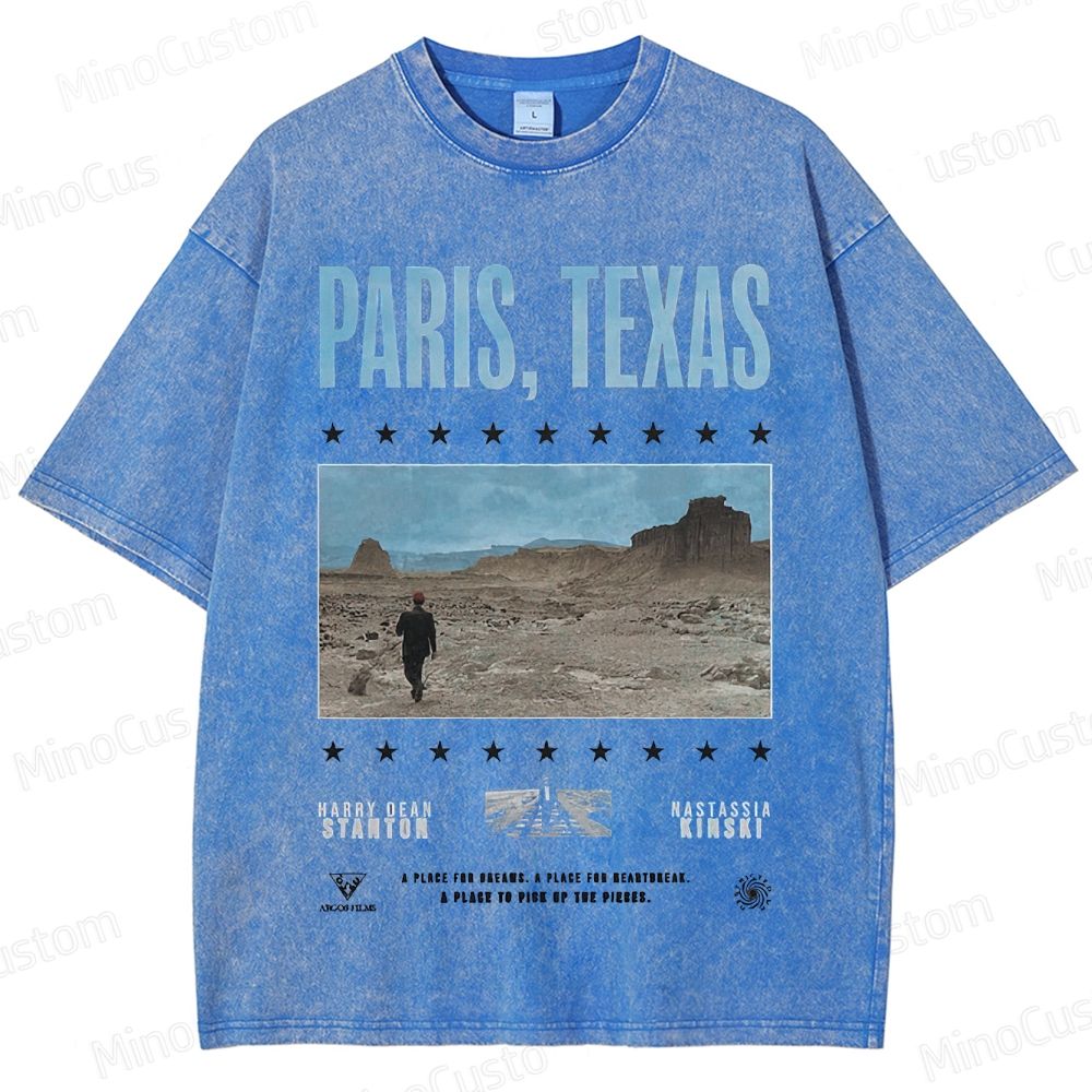 Paris, Texas Movie Graphic Washed T - Shirt