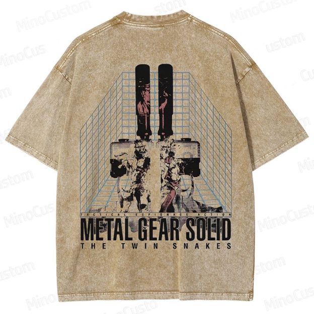 Metal Gear Solid: The Twin Snakes Graphic Washed T - Shirt