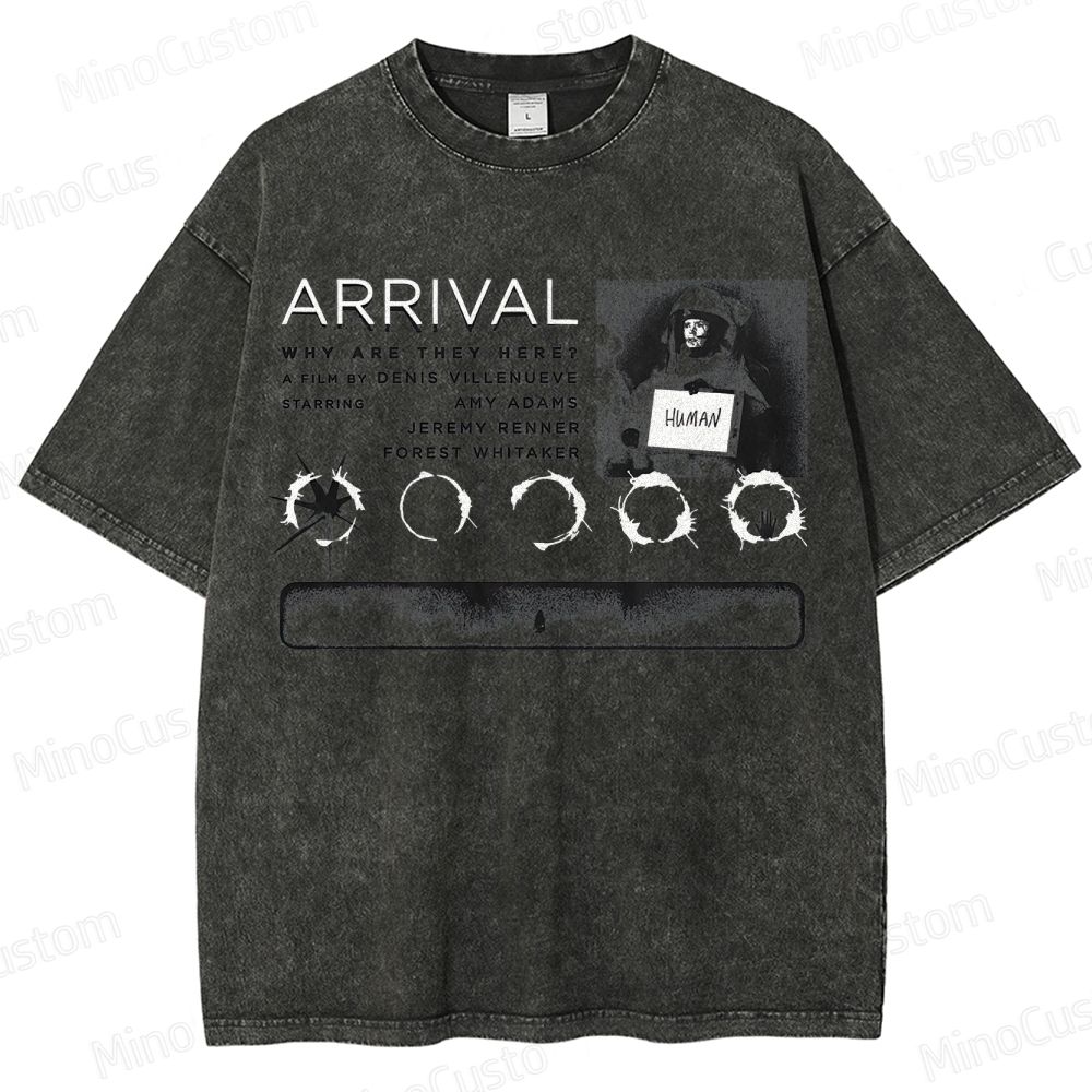Arrival Movie Graphic Washed T - Shirt