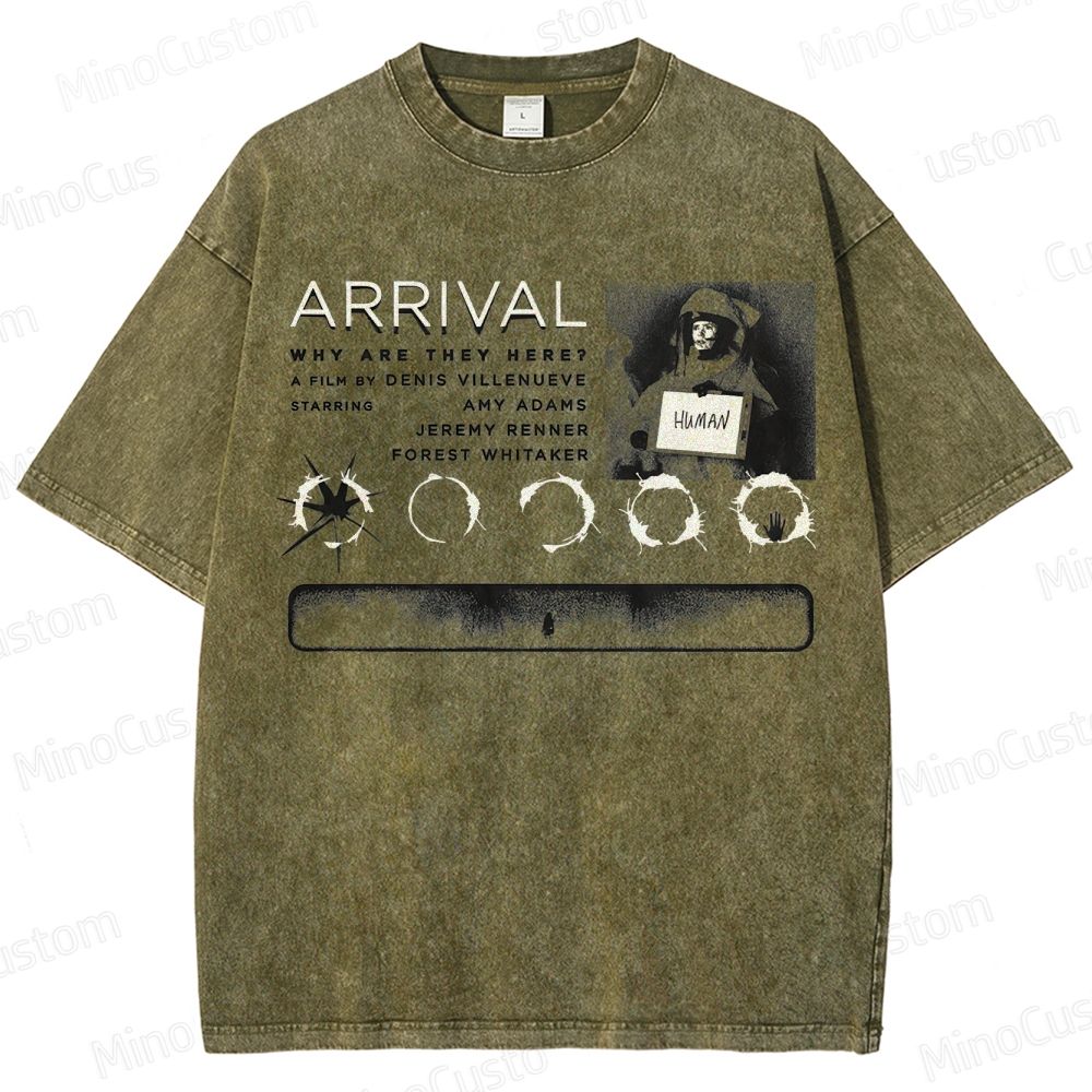 Arrival Movie Graphic Washed T - Shirt