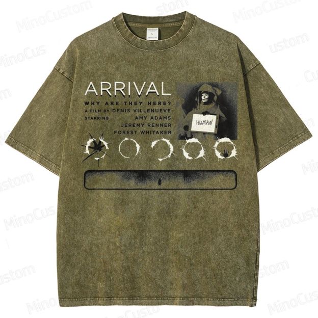 Arrival Movie Graphic Washed T - Shirt