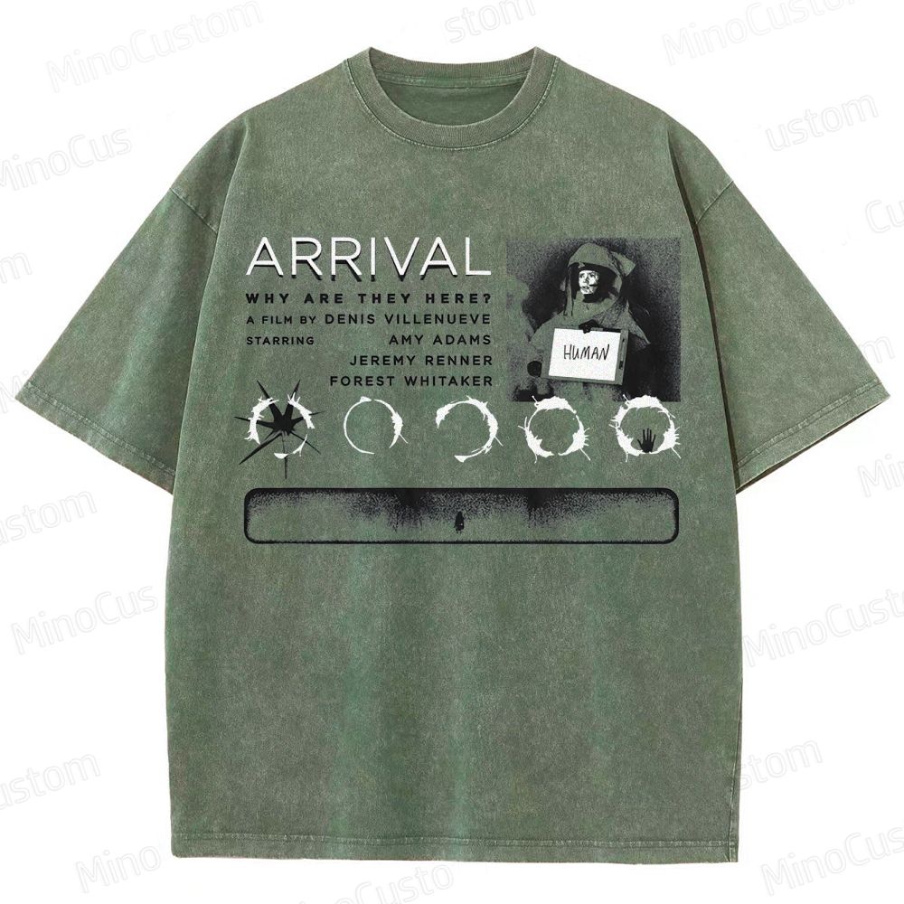 Arrival Movie Graphic Washed T - Shirt