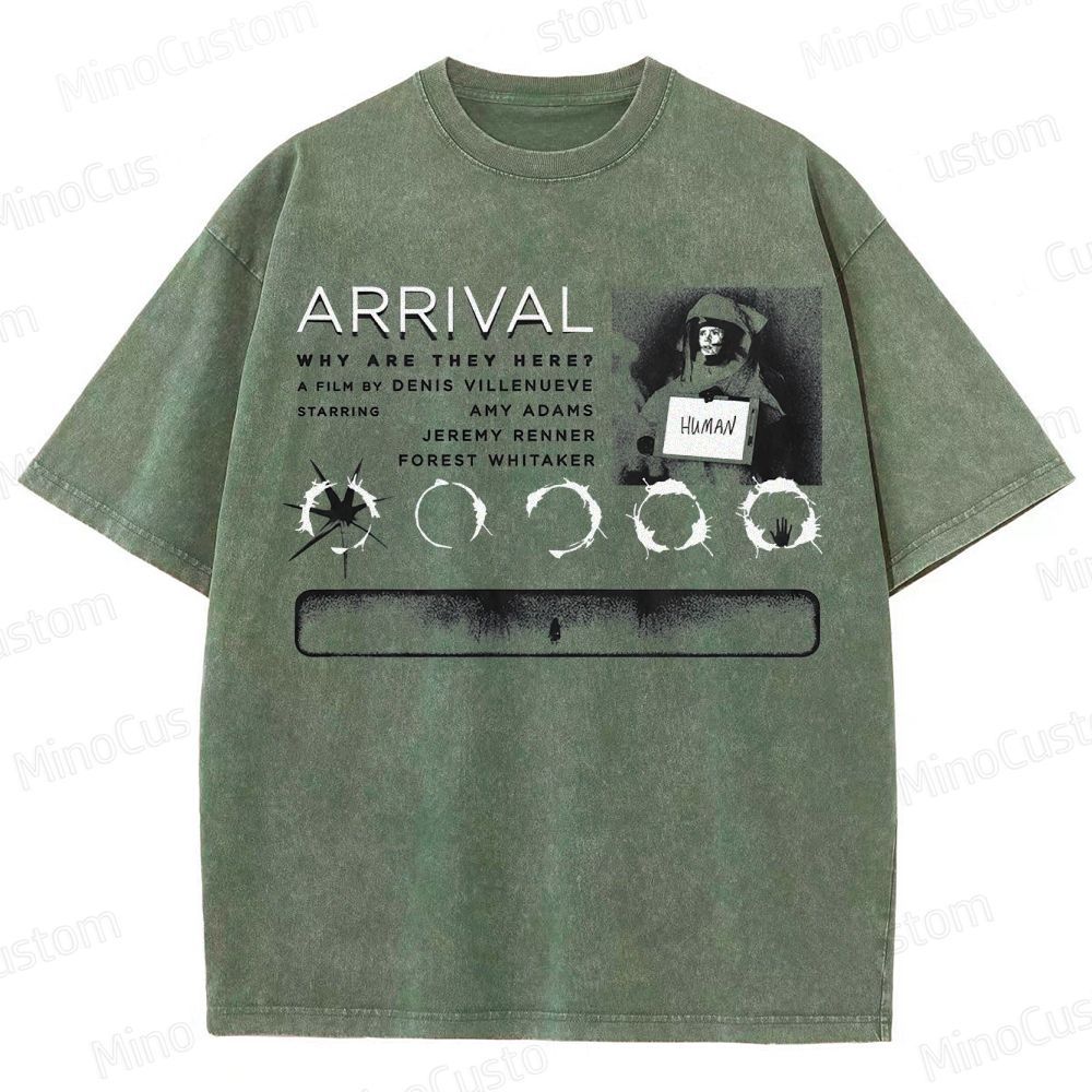 Arrival Movie Graphic Washed T - Shirt