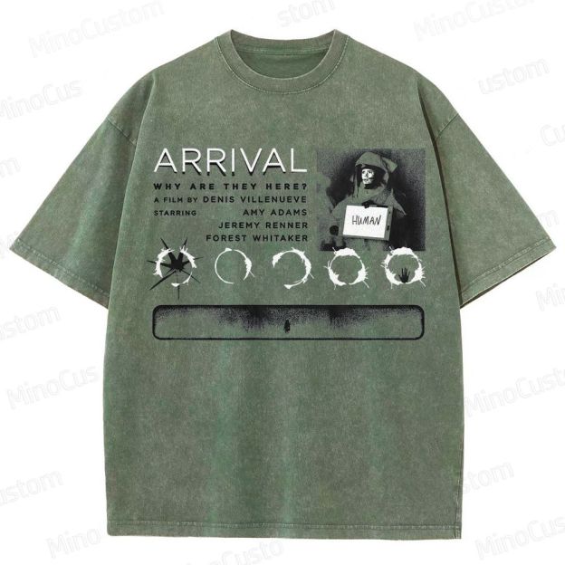 Arrival Movie Graphic Washed T - Shirt
