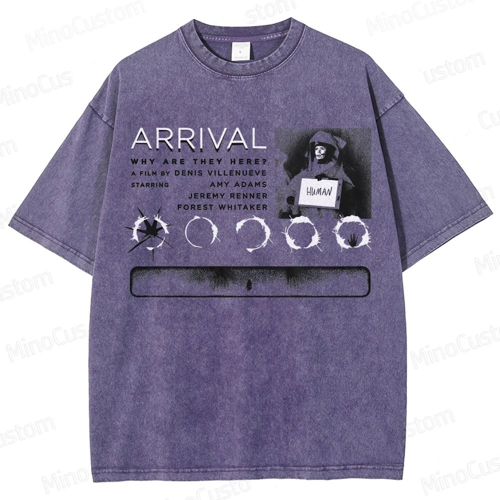 Arrival Movie Graphic Washed T - Shirt
