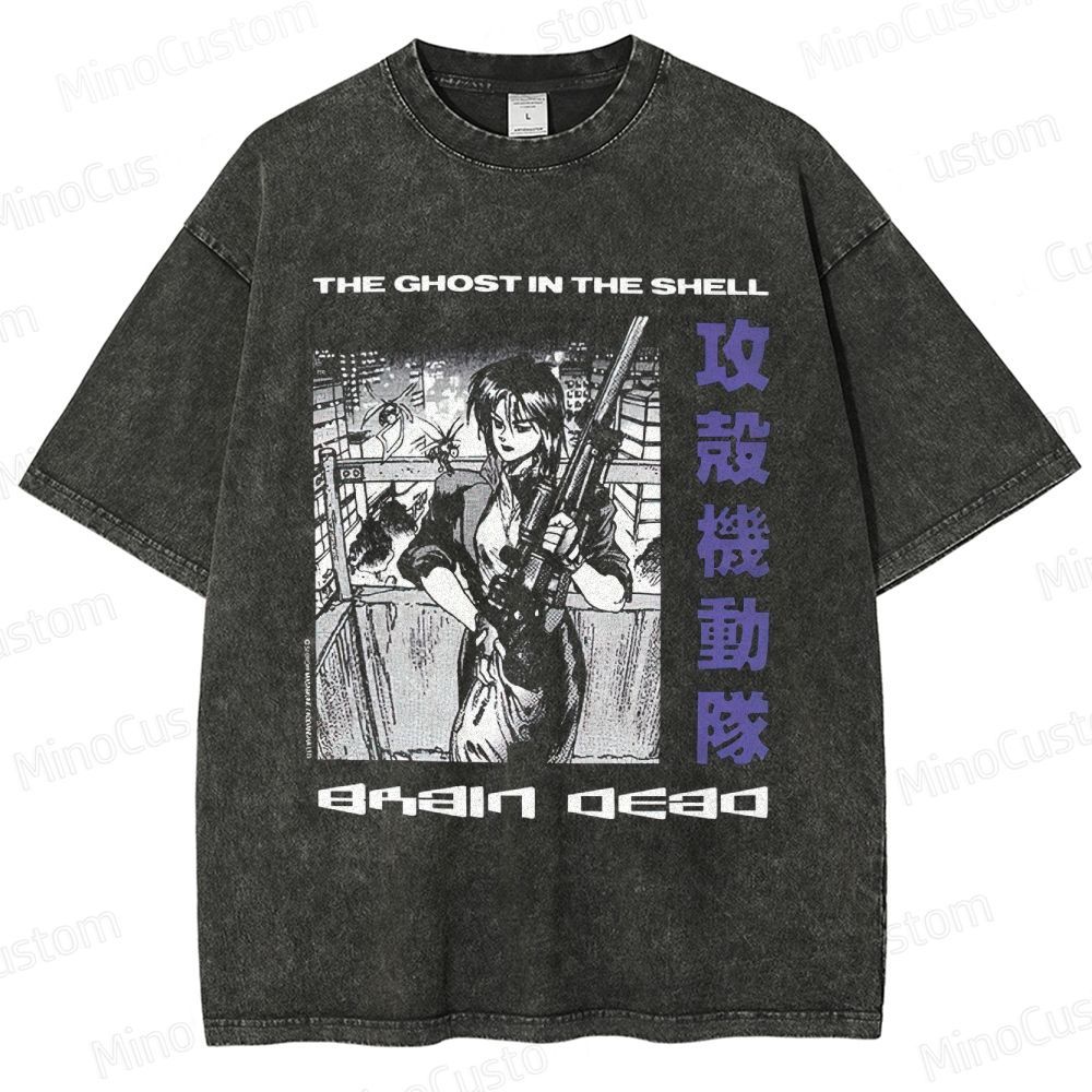 Ghost in the Shell Graphic Washed T - Shirt
