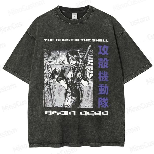 Ghost in the Shell Graphic Washed T - Shirt