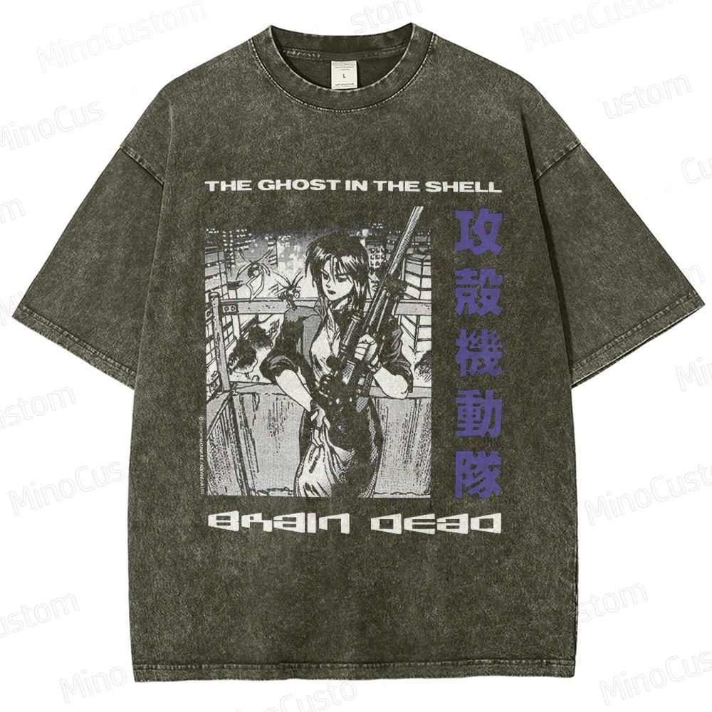 Ghost in the Shell Graphic Washed T - Shirt