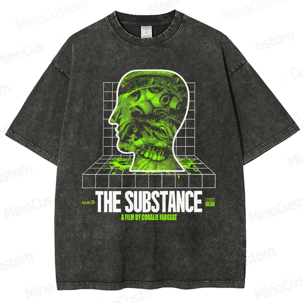 The Substance Movie Graphic Washed T - Shirt