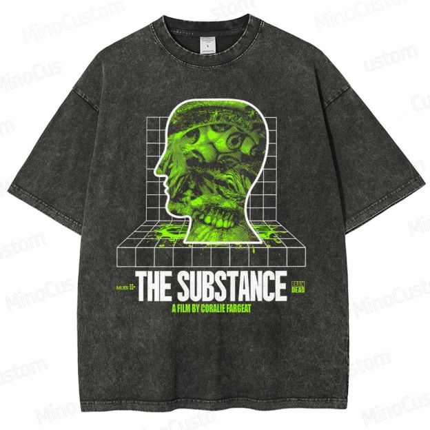 The Substance Movie Graphic Washed T - Shirt