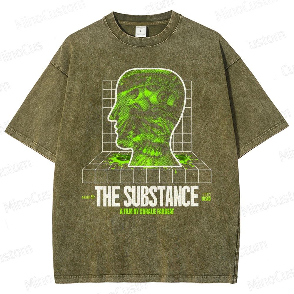 The Substance Movie Graphic Washed T - Shirt
