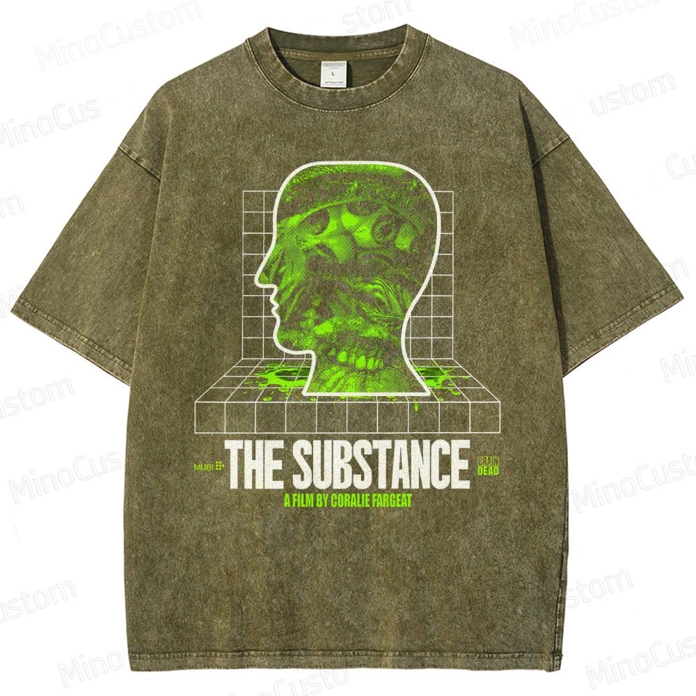 The Substance Movie Graphic Washed T - Shirt