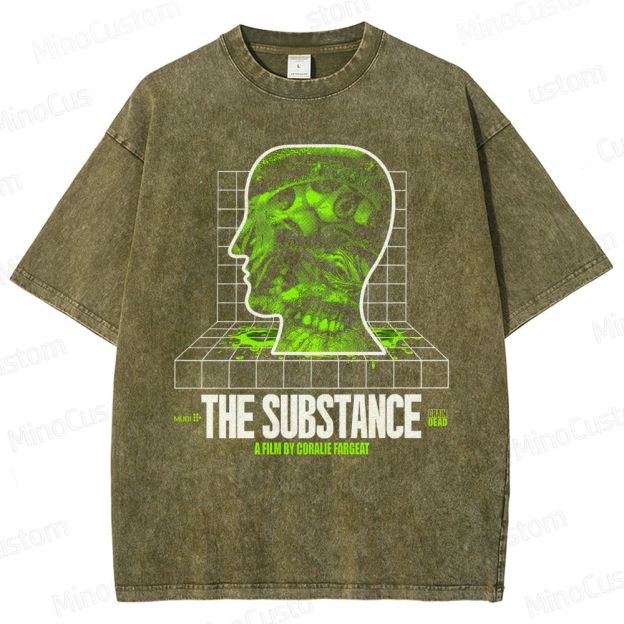 The Substance Movie Graphic Washed T - Shirt