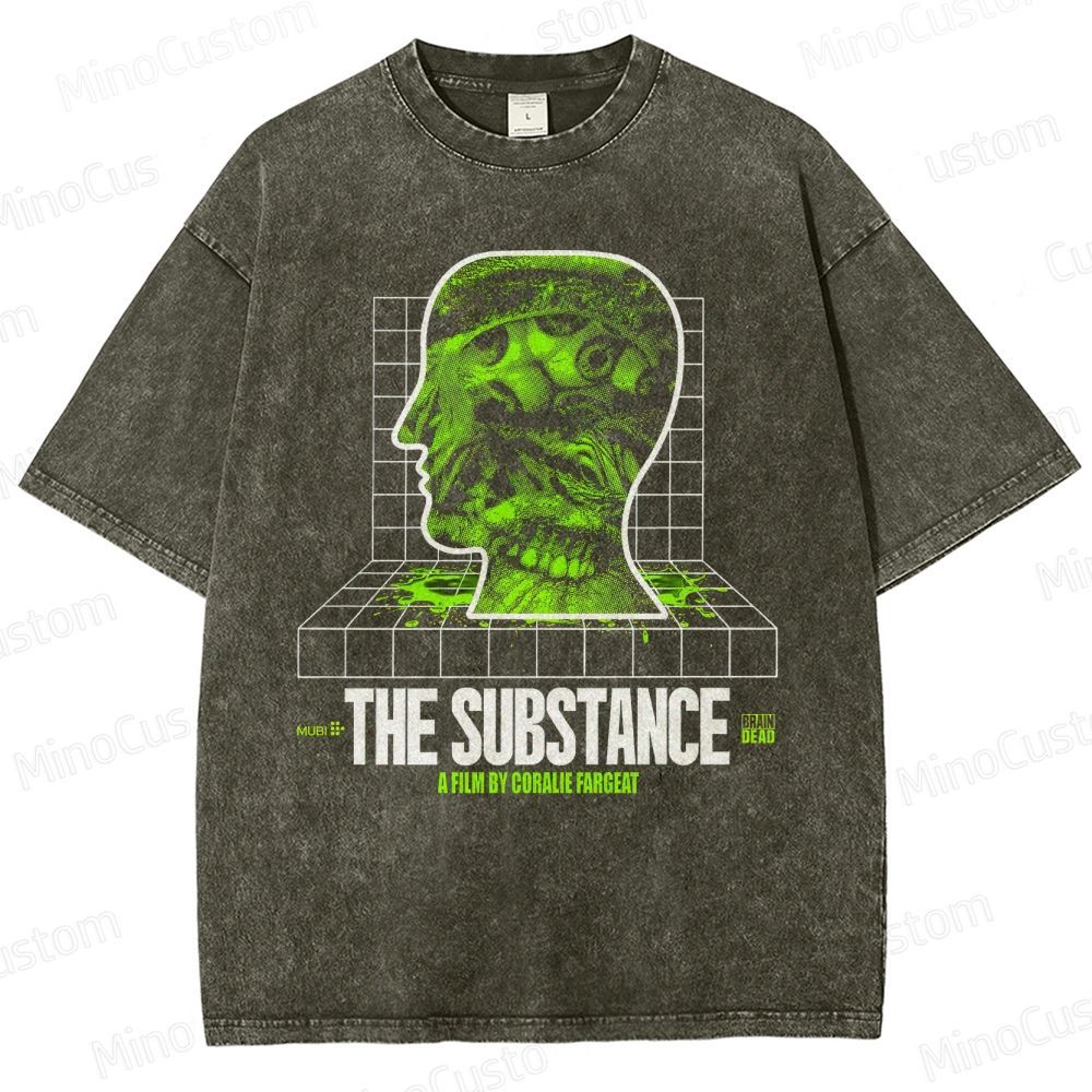 The Substance Movie Graphic Washed T - Shirt