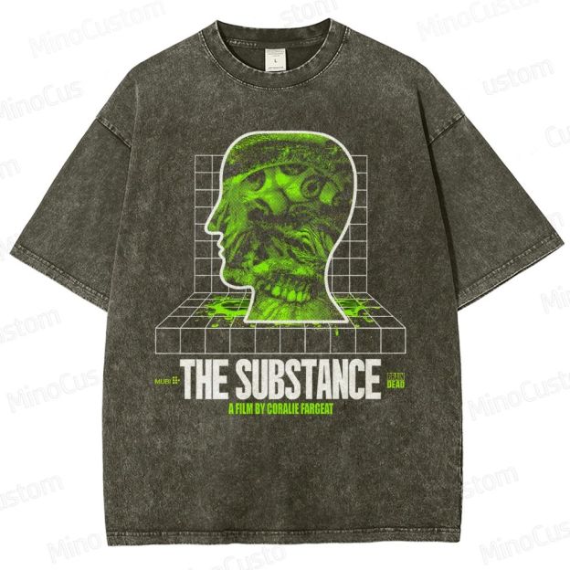 The Substance Movie Graphic Washed T - Shirt