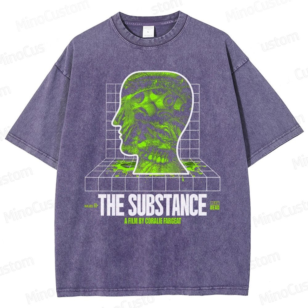 The Substance Movie Graphic Washed T - Shirt