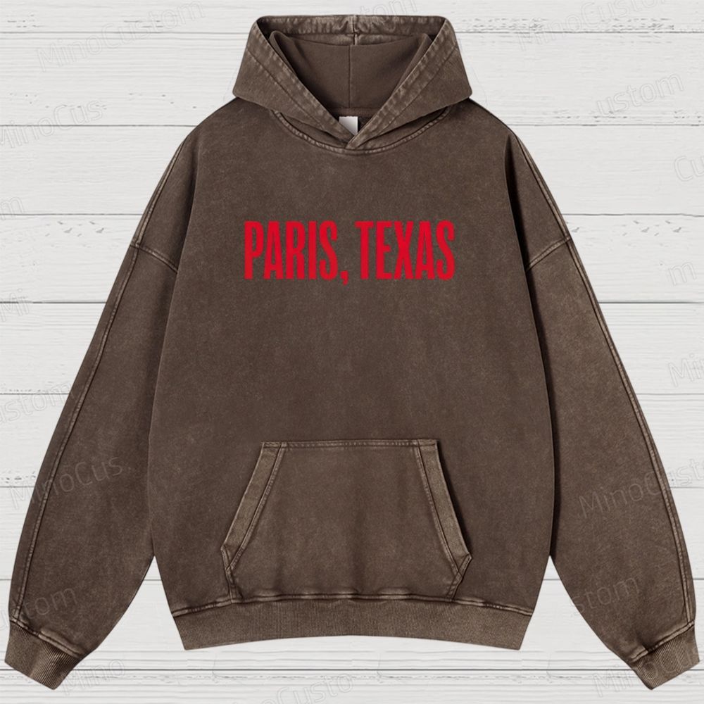 Paris, Texas Movie Graphic Washed Hoodie