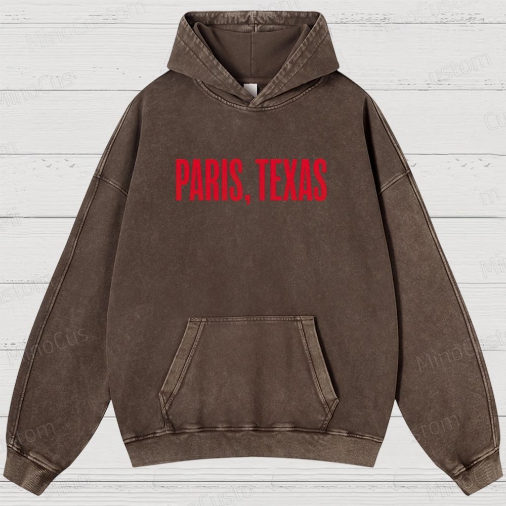 Paris, Texas Movie Graphic Washed Hoodie
