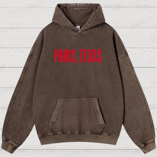 Paris, Texas Movie Graphic Washed Hoodie