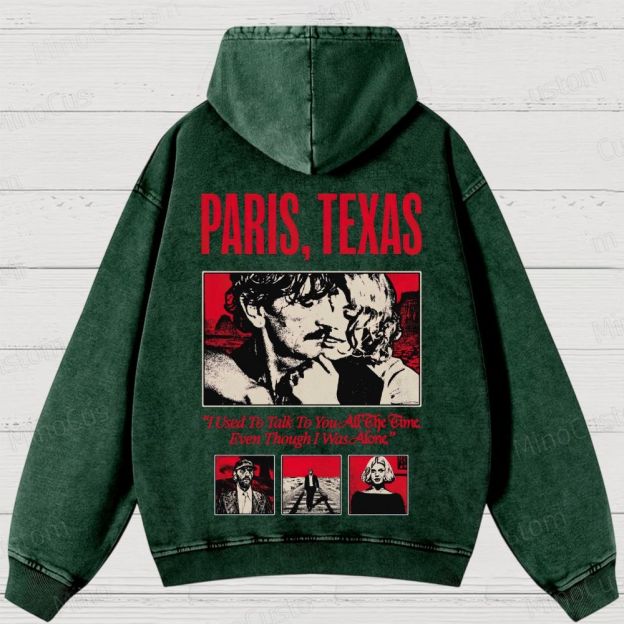 Paris, Texas Movie Graphic Washed Hoodie