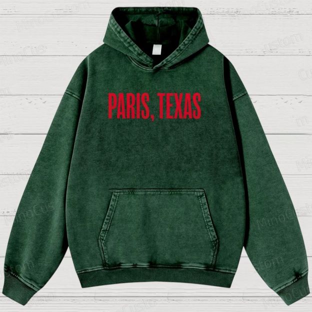Paris, Texas Movie Graphic Washed Hoodie