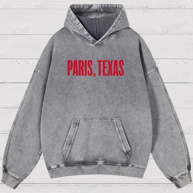 Paris, Texas Movie Graphic Washed Hoodie