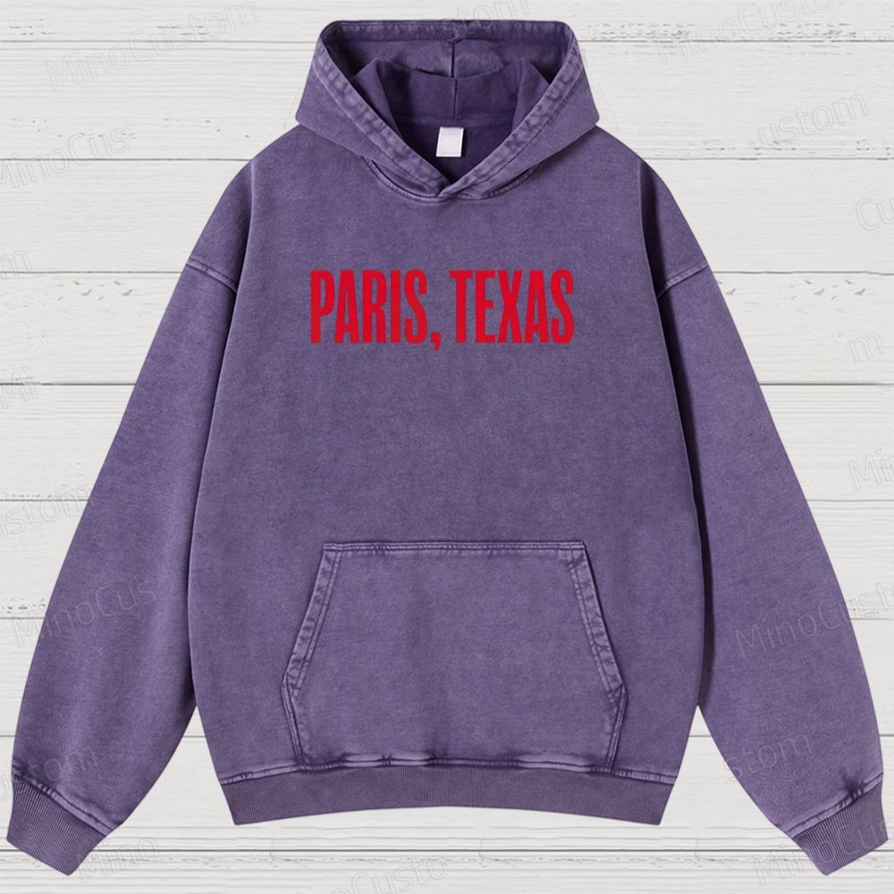 Paris, Texas Movie Graphic Washed Hoodie