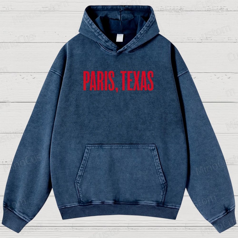 Paris, Texas Movie Graphic Washed Hoodie