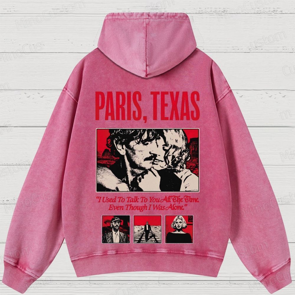 Paris, Texas Movie Graphic Washed Hoodie