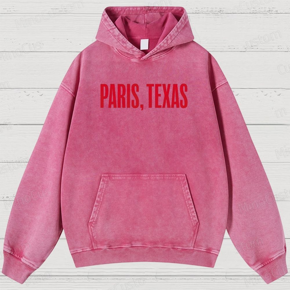 Paris, Texas Movie Graphic Washed Hoodie