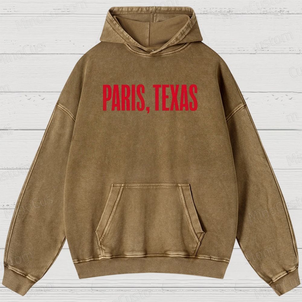 Paris, Texas Movie Graphic Washed Hoodie