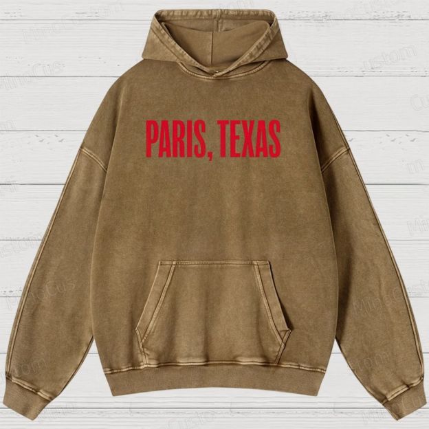 Paris, Texas Movie Graphic Washed Hoodie