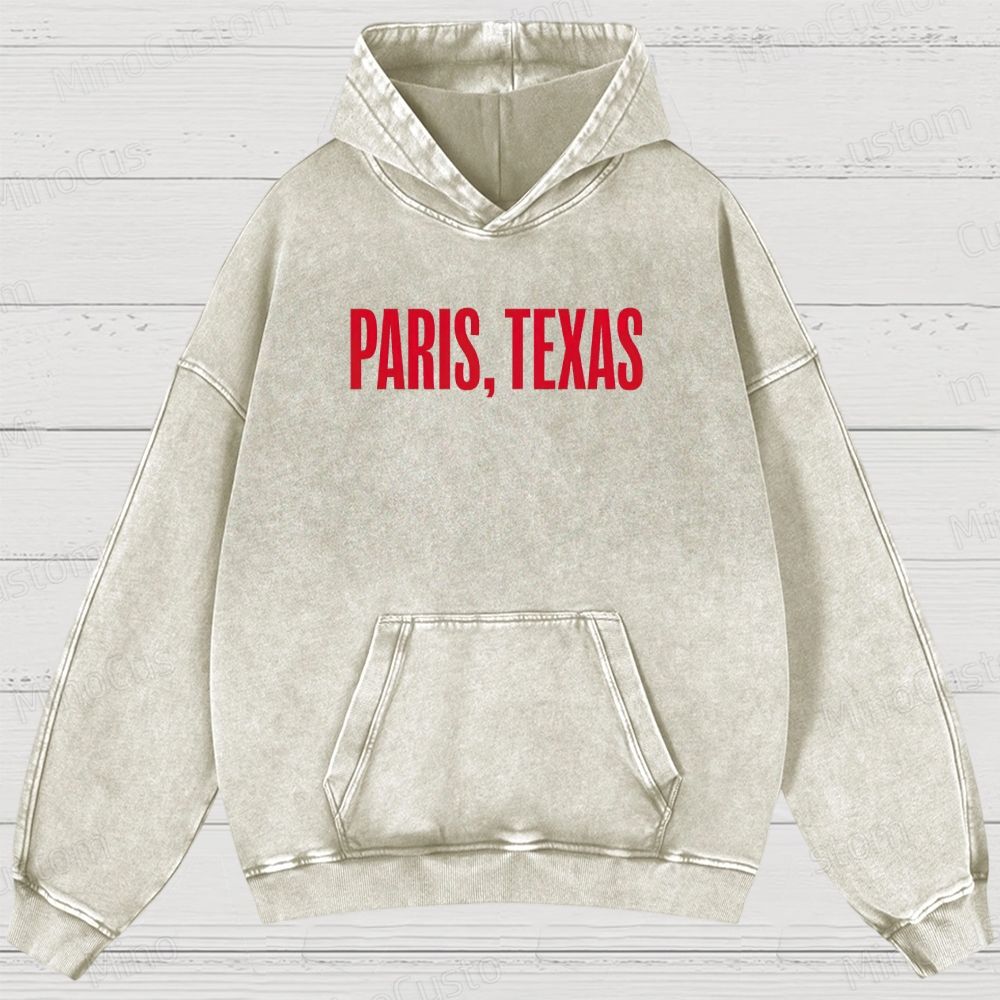 Paris, Texas Movie Graphic Washed Hoodie
