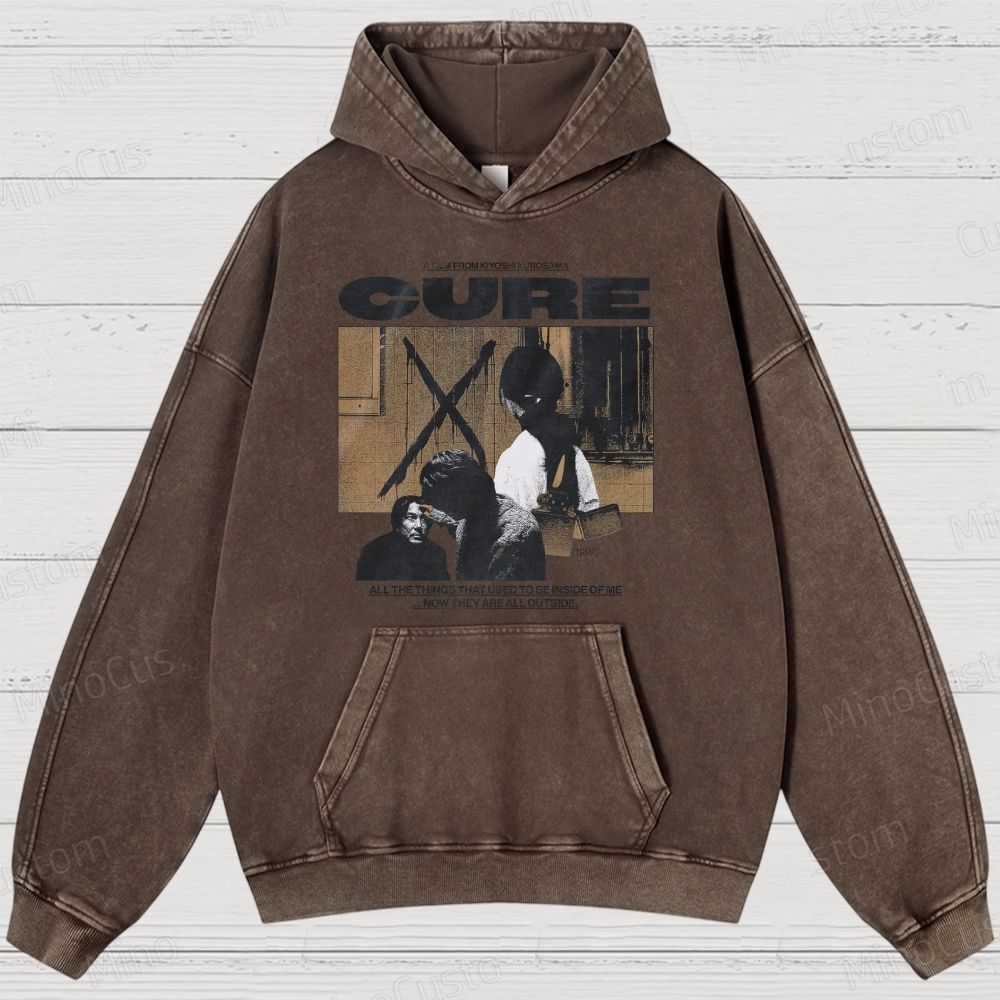 Cure Movie Graphic Washed Hoodie