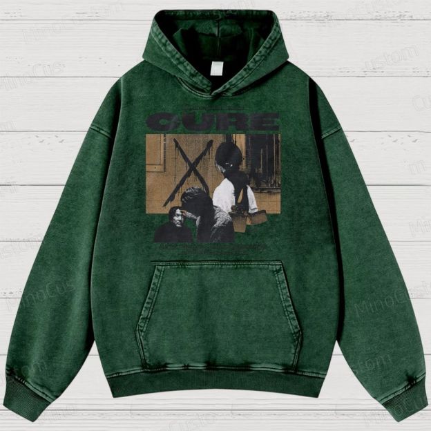 Cure Movie Graphic Washed Hoodie