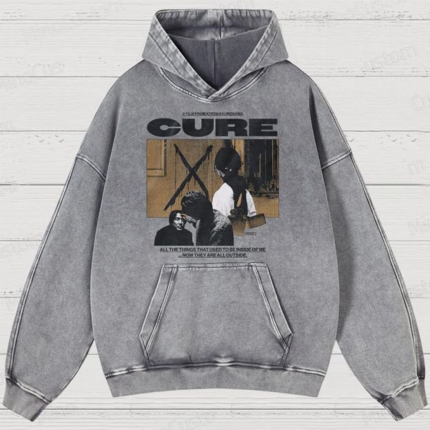 Cure Movie Graphic Washed Hoodie
