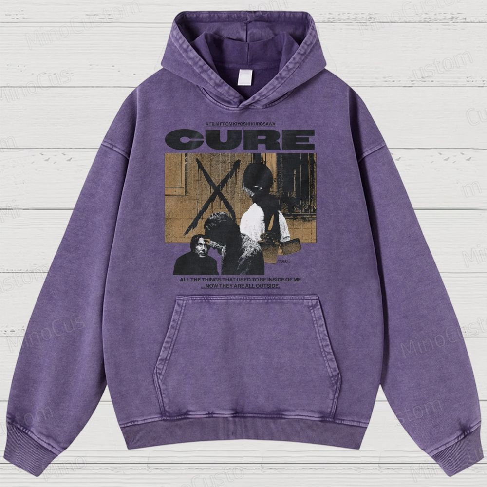 Cure Movie Graphic Washed Hoodie