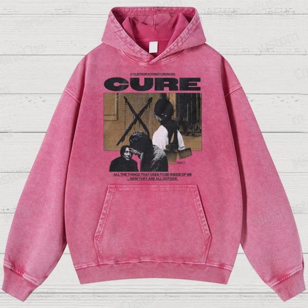 Cure Movie Graphic Washed Hoodie