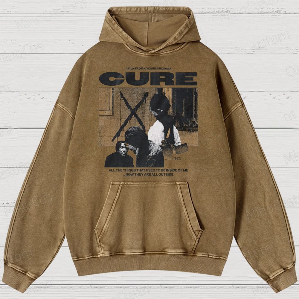 Cure Movie Graphic Washed Hoodie