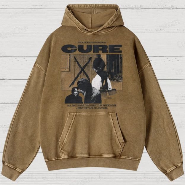 Cure Movie Graphic Washed Hoodie