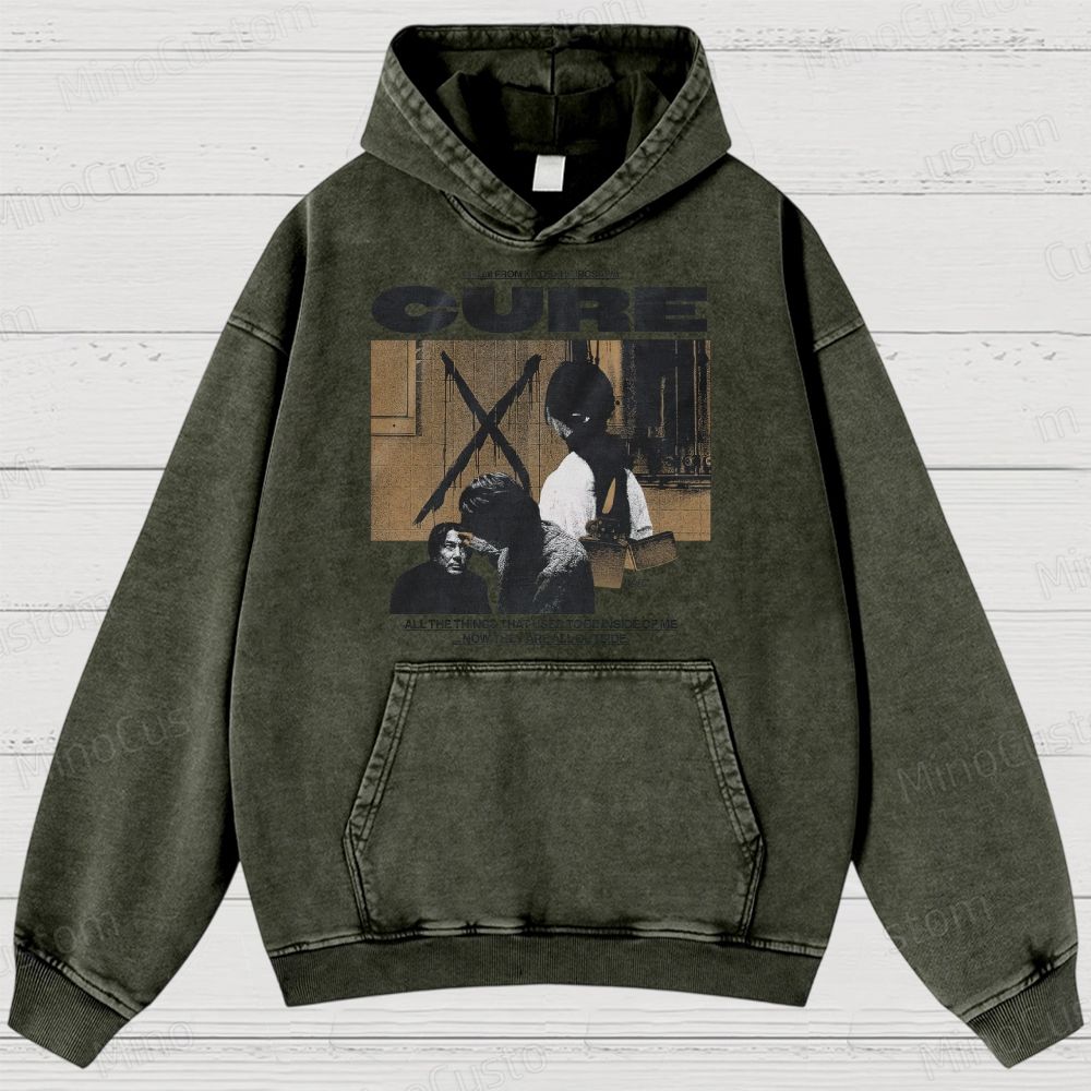Cure Movie Graphic Washed Hoodie