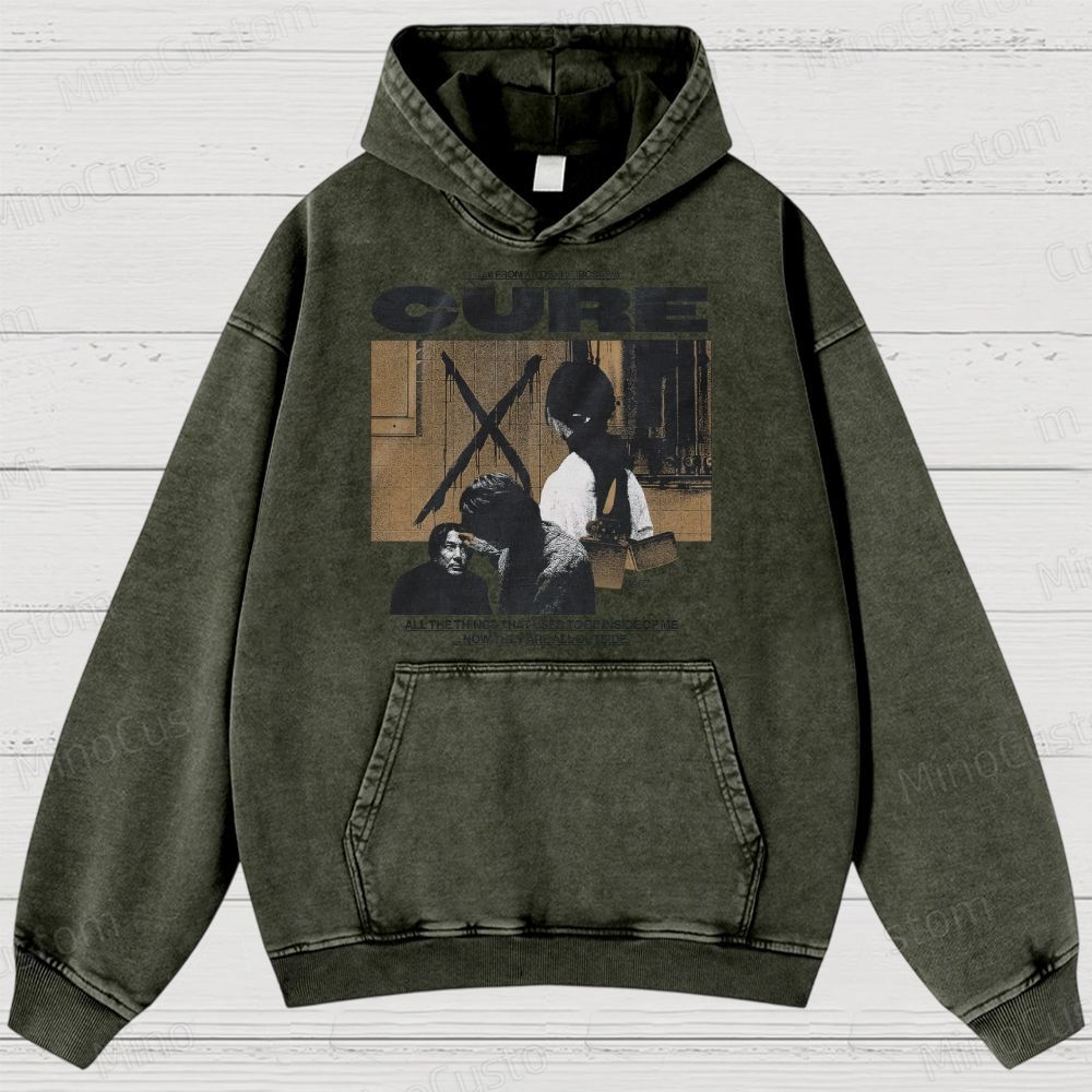Cure Movie Graphic Washed Hoodie