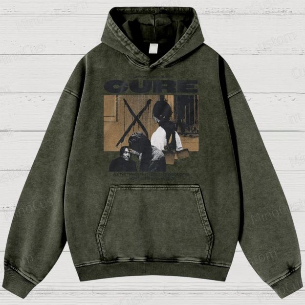 Cure Movie Graphic Washed Hoodie